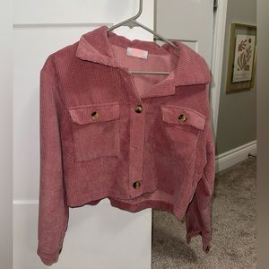 PINK CORDUROY JACKET